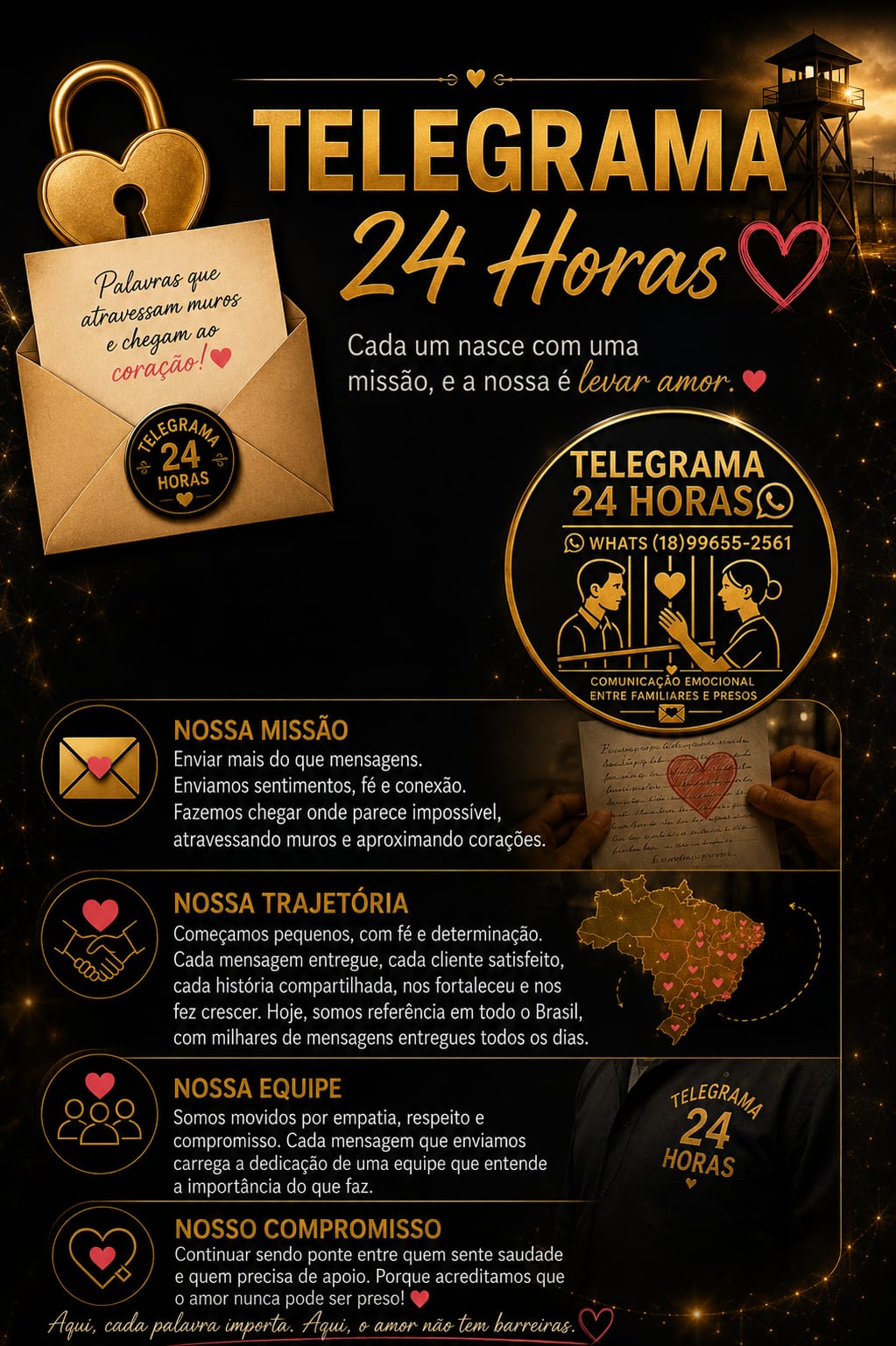 Nossa missão, trajetória, equipe e compromisso